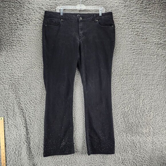 Westport 62 Womens 16 Black Stretch Mid Rise Signature Fit Boot *GUC* - Picture 1 of 14